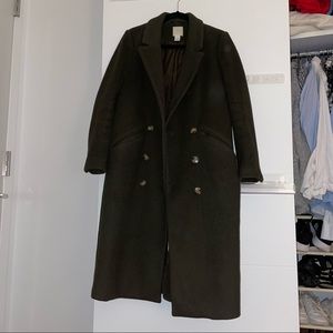 Dark Green H&M Oversized Coat
